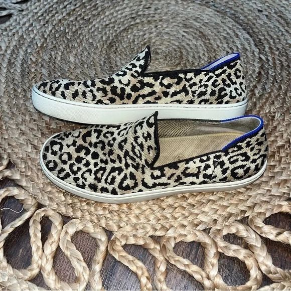 ROTHYS The Original Slip On Sneaker Desert Cat Leopard Print Limited Edition 9.5 - Picture 6 of 8